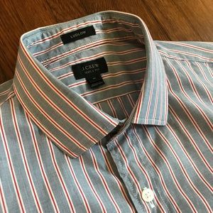 J Crew Ludlow Spread Collar Dress Shirt Grey Med